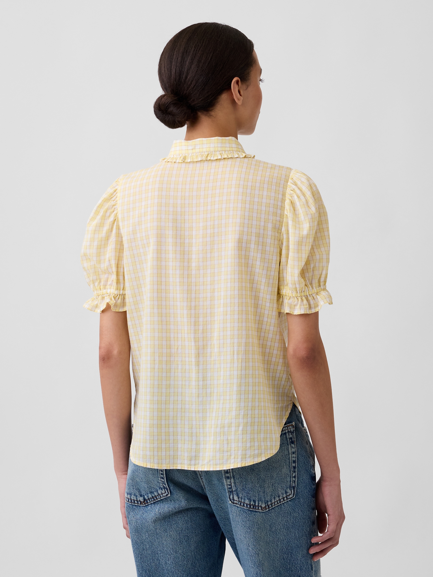 Relaxed Voile Puff Sleeve Top | Gap Factory