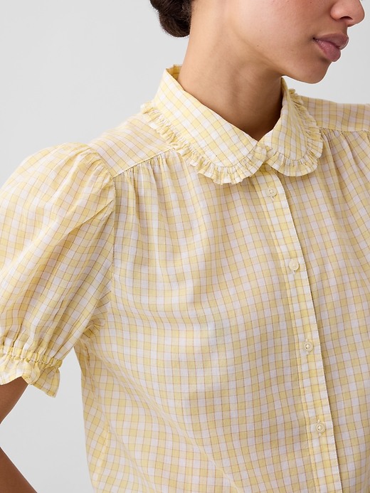 Image number 4 showing, Relaxed Voile Puff Sleeve Top