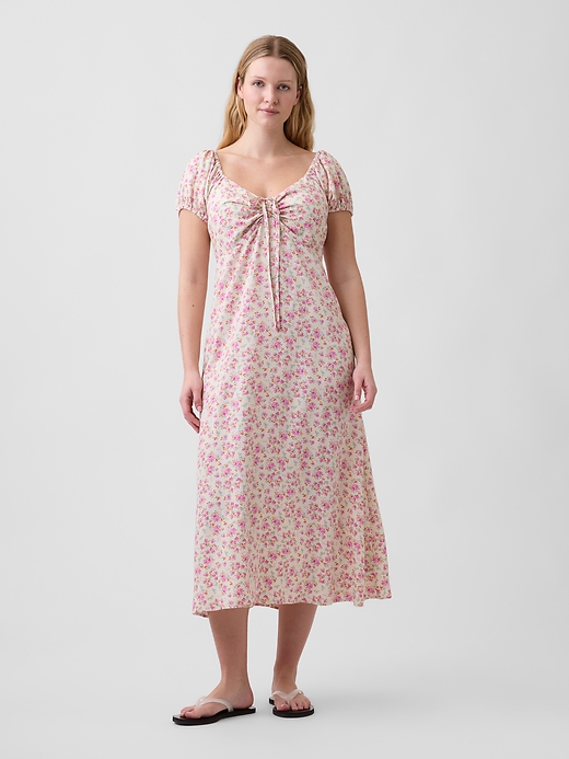 Image number 4 showing, Puff Sleeve Midi Dress
