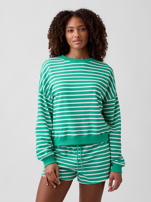 Image number 1 showing, Relaxed Wedge French Terry Sweatshirt