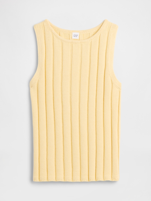 Image number 5 showing, Relaxed Ribbed Boatneck Tank Top