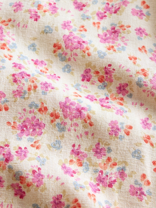 Image number 3 showing, Kids Pull-On Wide-Leg Linen-Blend Pants