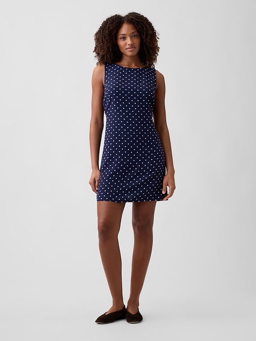 Image number 1 showing, Print Sleeveless Mini Dress