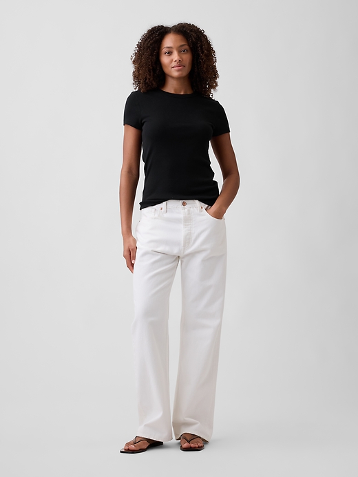 Image number 3 showing, Modern Ribbed Crewneck T-Shirt