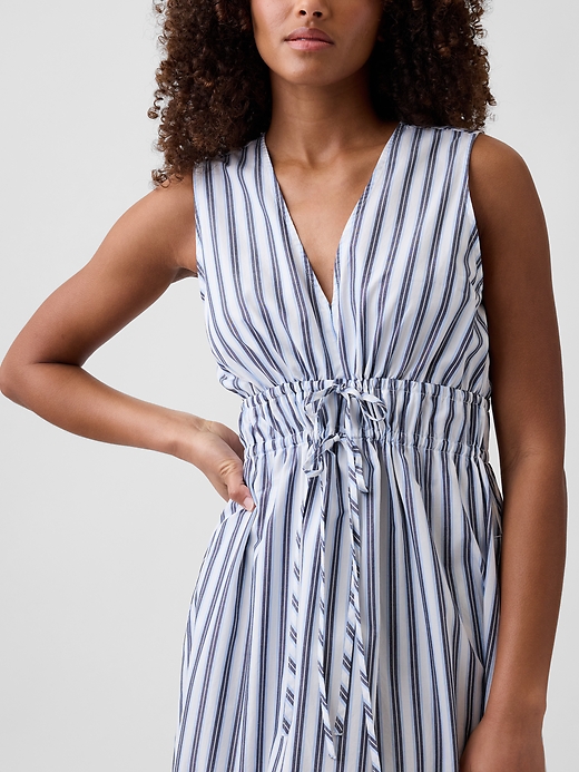 Image number 3 showing, Sleeveless Tie-Front Maxi Dress