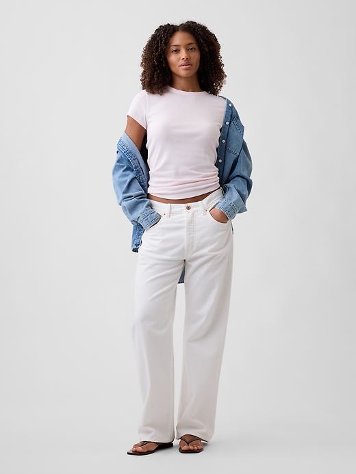 Image number 3 showing, Modern Ribbed Crewneck T-Shirt