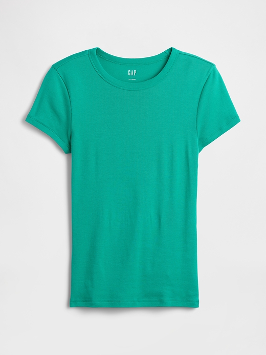 L'image numéro 5 présente T-shirt côtelé moderne à bords contrastants