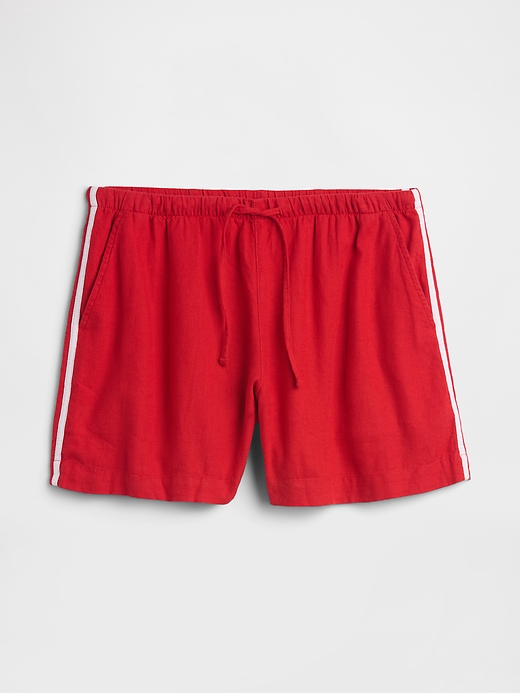 Image number 7 showing, 4" Pull-On Linen-Blend Shorts