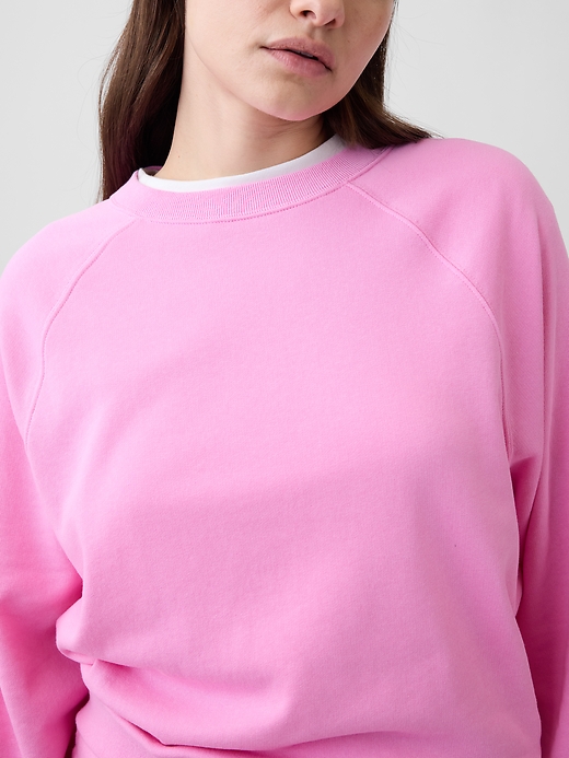 Image number 4 showing, Relaxed French Terry Crewneck Sweatshirt