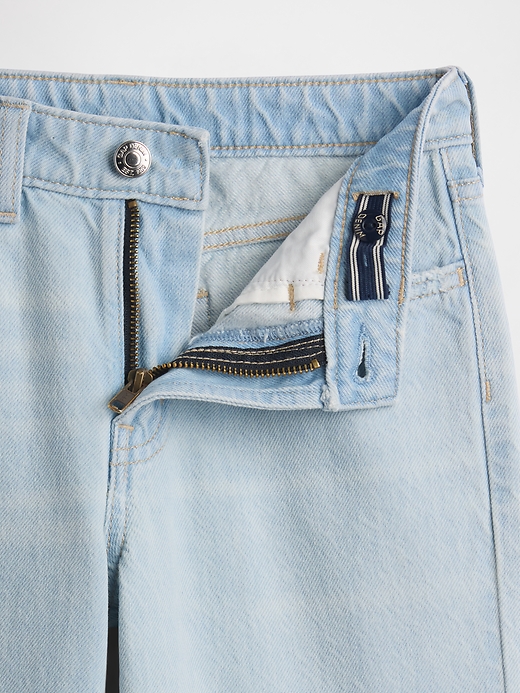 Image number 3 showing, Kids High Rise Wide-Leg Jeans