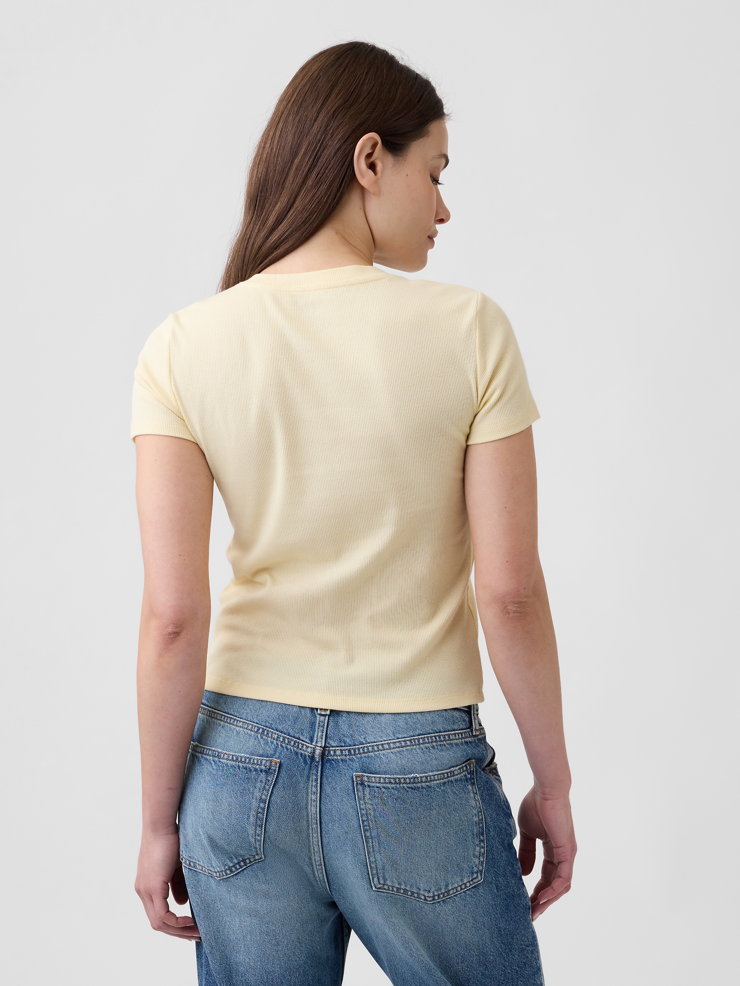 Ribbed Button-Up Top | Gap Factory