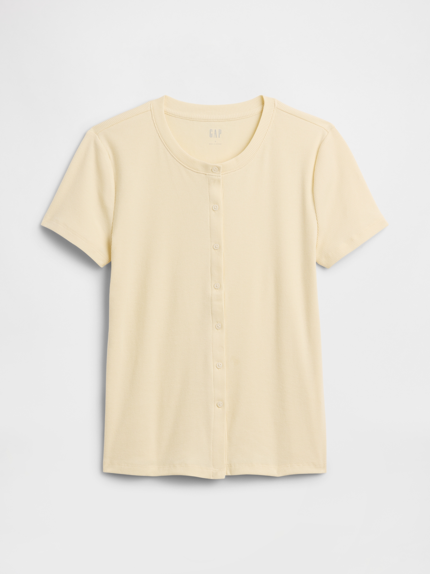 Ribbed Button-Up Top | Gap Factory