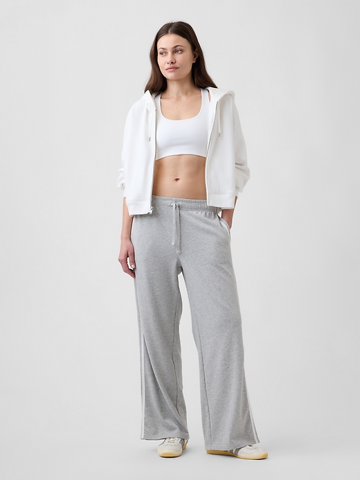 Image number 1 showing, Relaxed French Terry Straight-Leg Sweatpants