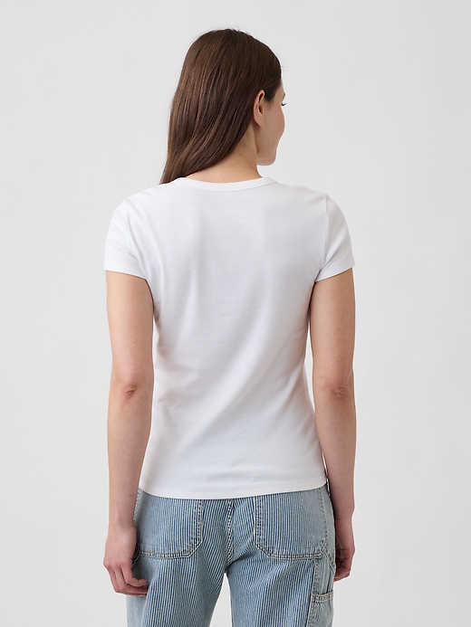 Image number 2 showing, Modern Ribbed Crewneck T-Shirt