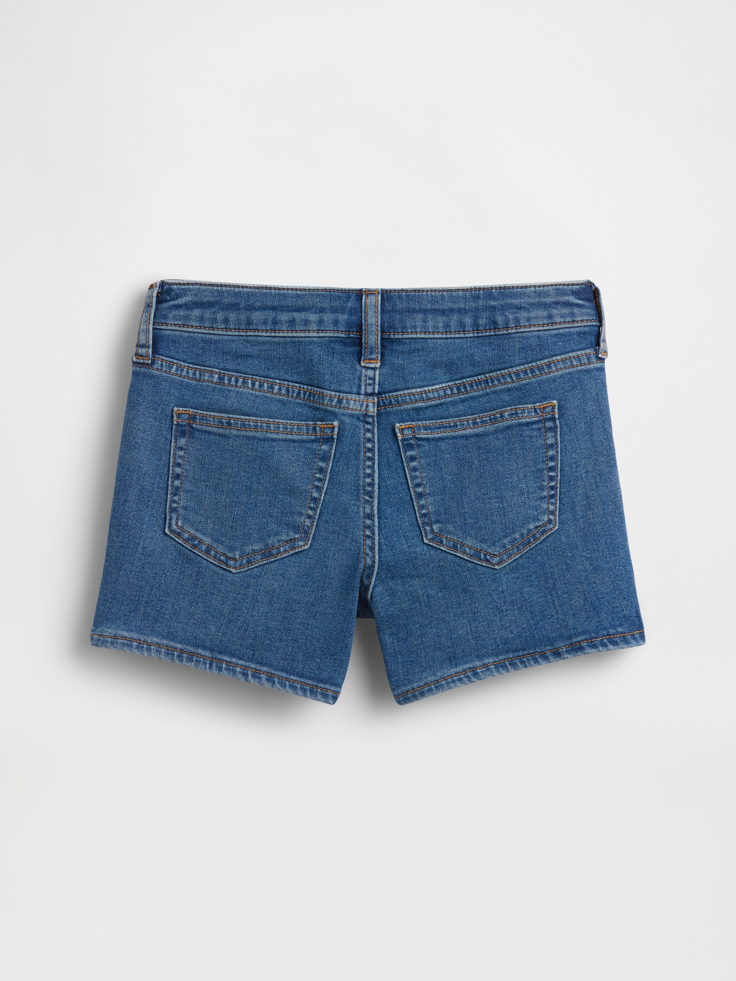 Kids High Rise Embroidered Denim Shorts | Gap Factory