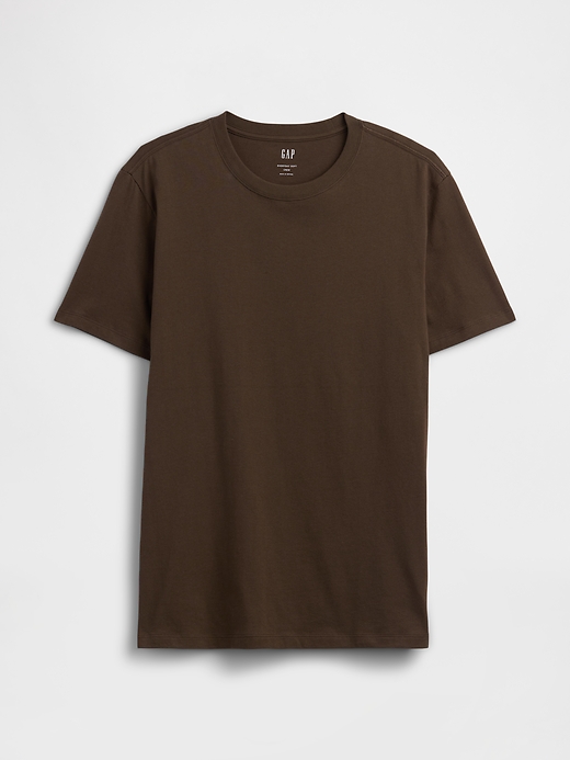 L'image numéro 4 présente T-shirt ras du cou doux de tous les jours