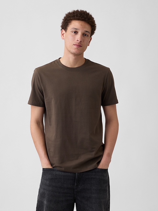 L'image numéro 1 présente T-shirt ras du cou doux de tous les jours