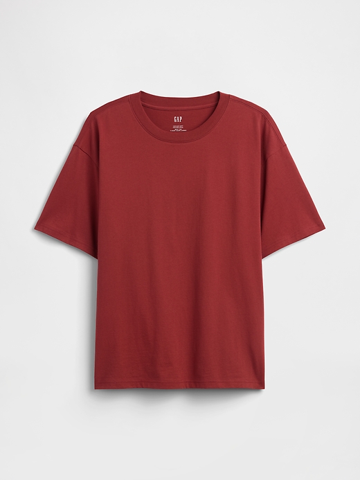 L'image numéro 4 présente T-shirt à coupe droite VintageDoux