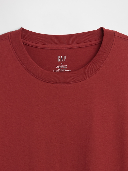 L'image numéro 5 présente T-shirt à coupe droite VintageDoux