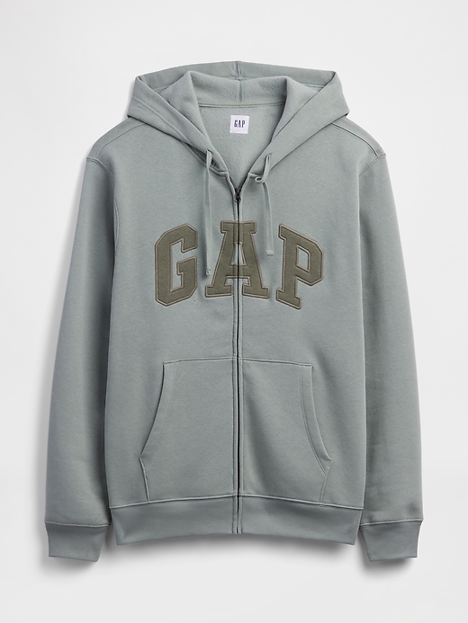Image number 4 showing, Adult Relaxed Gap Logo Zip Hoodie
