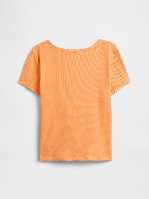 Image number 2 showing, Kids Ribbed Crewneck T-Shirt