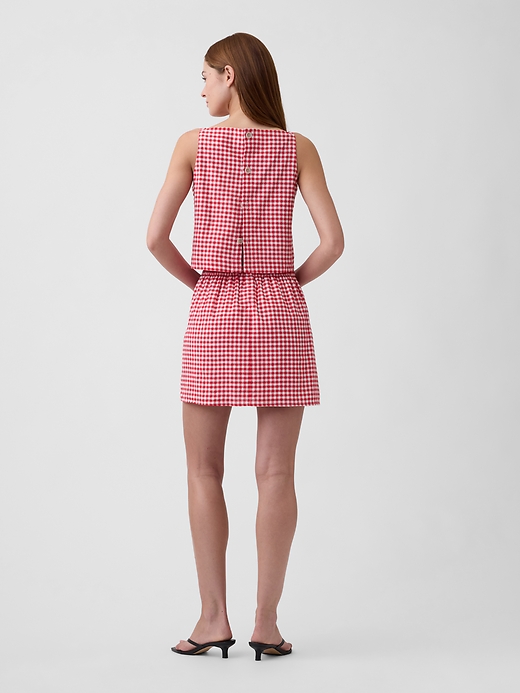 Image number 2 showing, Linen-Blend Pull-On Mini Skirt