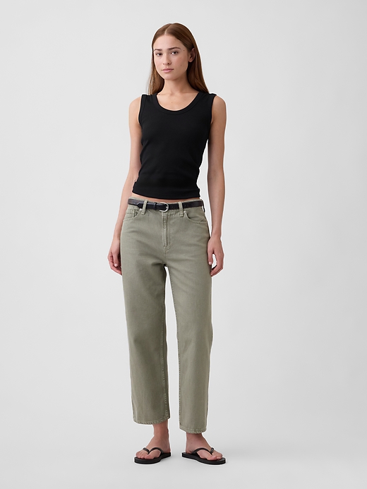 Image number 3 showing, Ribbed Scoopneck Tank Top