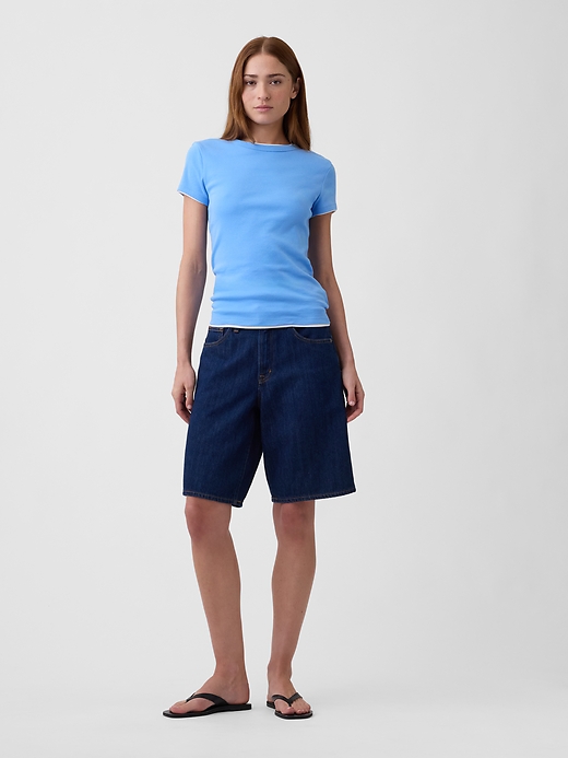 Image number 3 showing, Modern Ribbed Crewneck T-Shirt