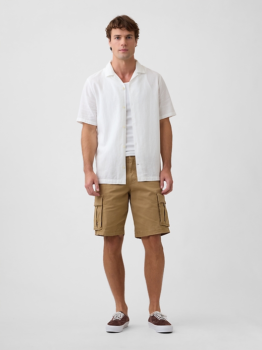 Linen-Blend Vacay Shirt in Standard Fit | Gap Factory