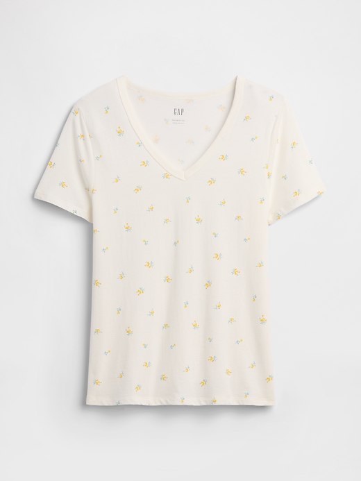 Image number 5 showing, Favorite Print V-Neck T-Shirt