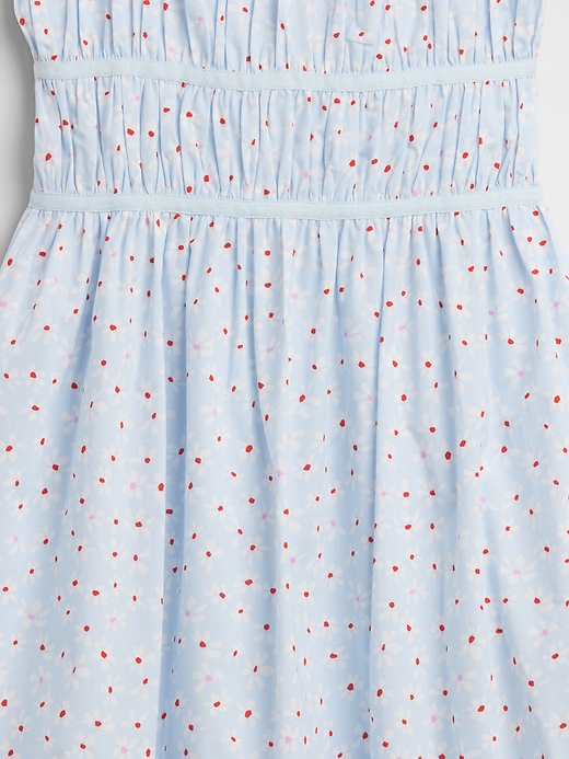 Image number 3 showing, Kids Print Smocked Midi Dress