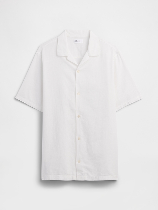 Image number 5 showing, Linen-Blend Vacay Shirt in Standard Fit