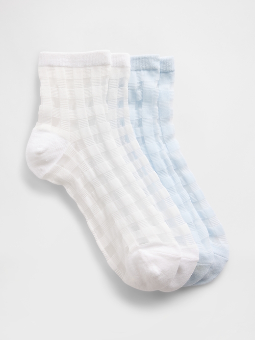 L'image numéro 1 présente Chaussettes en maille texturée (paquet de 2)