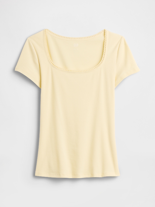 Image number 5 showing, Ribbed Squareneck Top