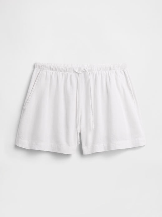 Image number 7 showing, 4" Pull-On Linen-Blend Shorts