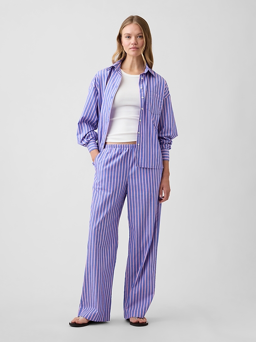 L'image numéro 3 présente Chemise surdimensionnée en popeline