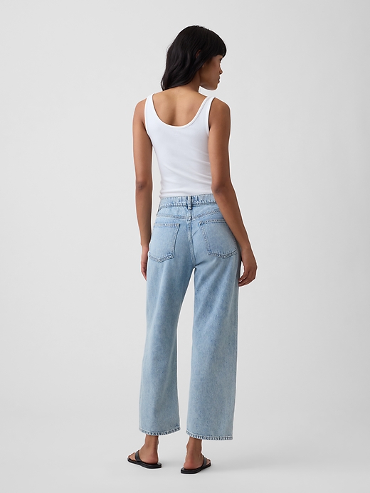 Image number 4 showing, Low Slung SuperSoft Relaxed Straight Crop Jeans