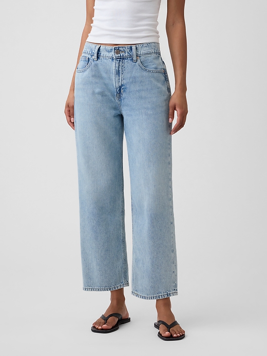 Image number 2 showing, Low Slung SuperSoft Relaxed Straight Crop Jeans
