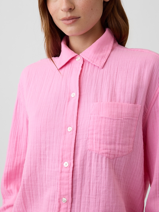 Oversized Shirt in Gauze | Gap Factory