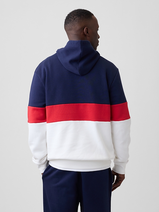 Image number 2 showing, Adult Relaxed Gap Logo Colorblock Hoodie