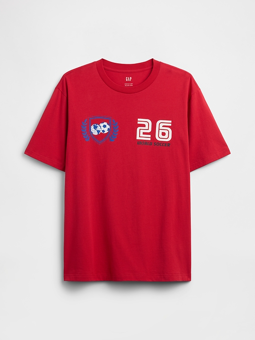 Image number 5 showing, Everyday Soft Relaxed Soccer Graphic T-Shirt