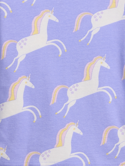 L'image numéro 2 présente Pyjama à motif de licorne babyGap