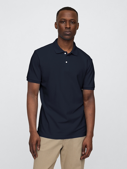 Stretch Pique Polo Shirt | Gap Factory