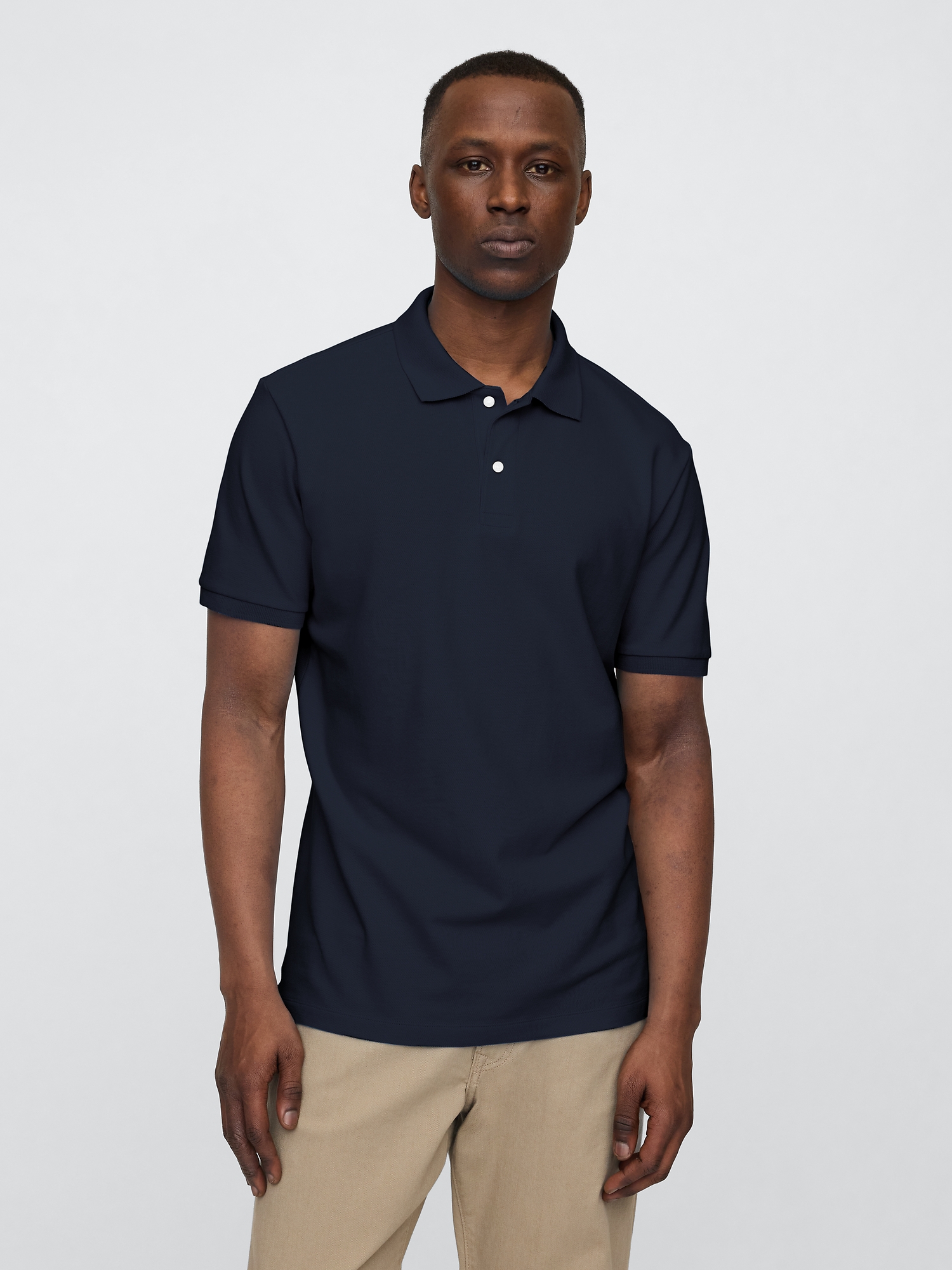 Stretch Pique Polo Shirt | Gap Factory