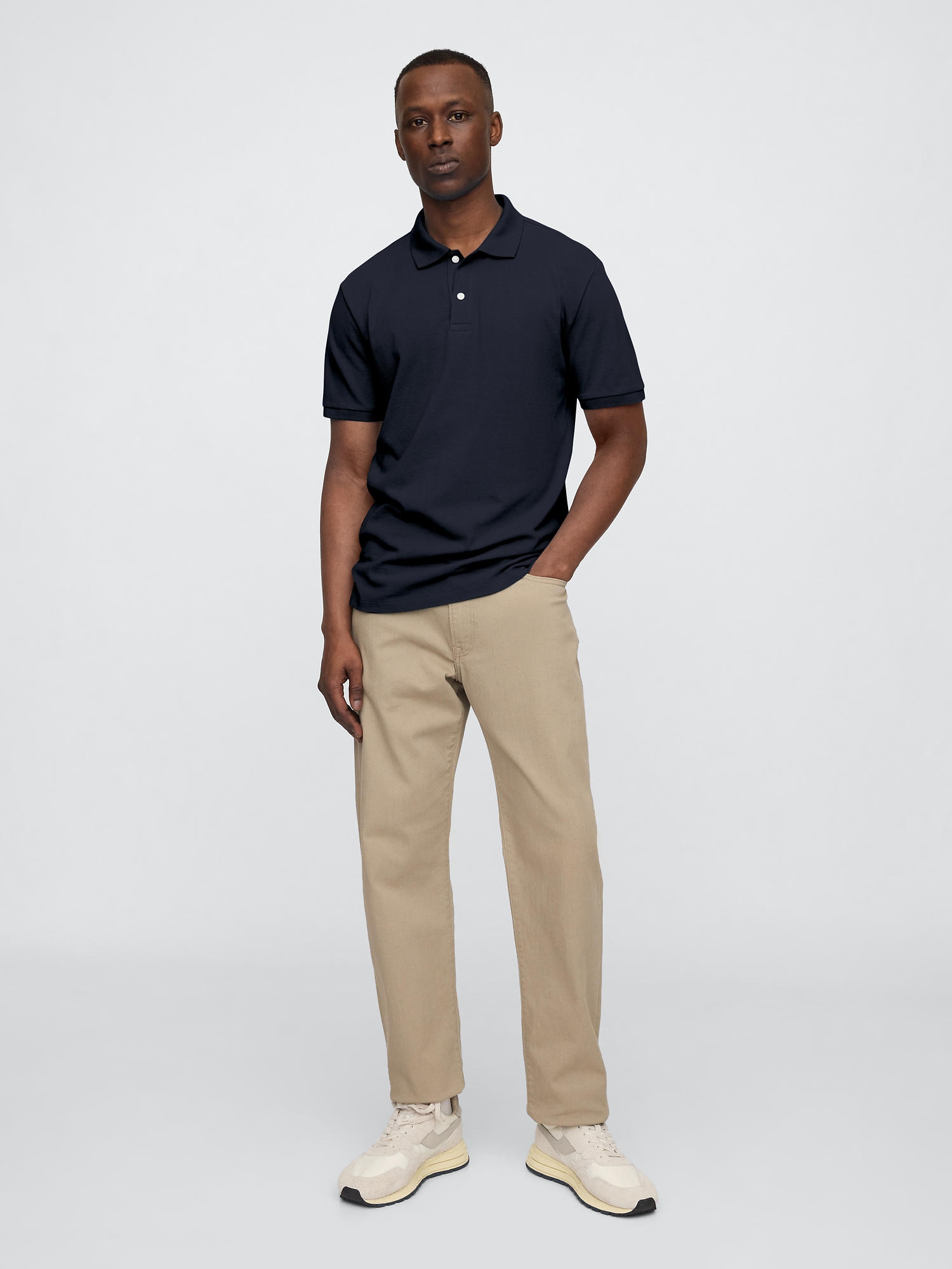 Stretch Pique Polo Shirt | Gap Factory