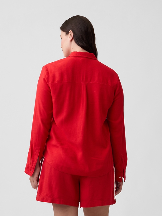 Image number 6 showing, 4" Pull-On Linen-Blend Shorts