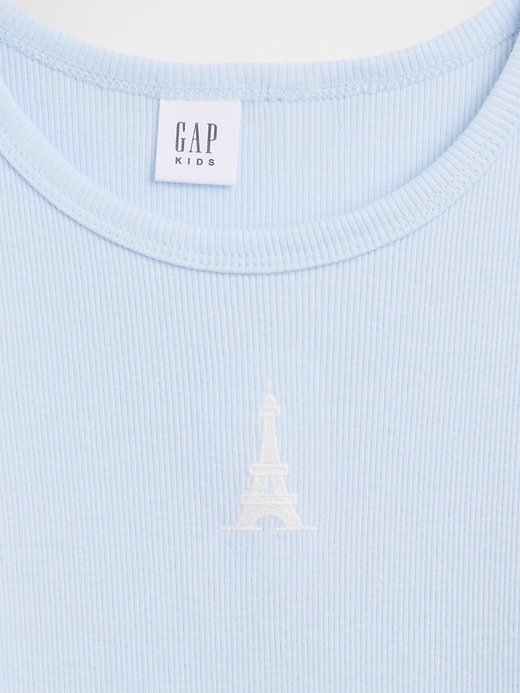 Image number 3 showing, Kids Ribbed Crewneck T-Shirt