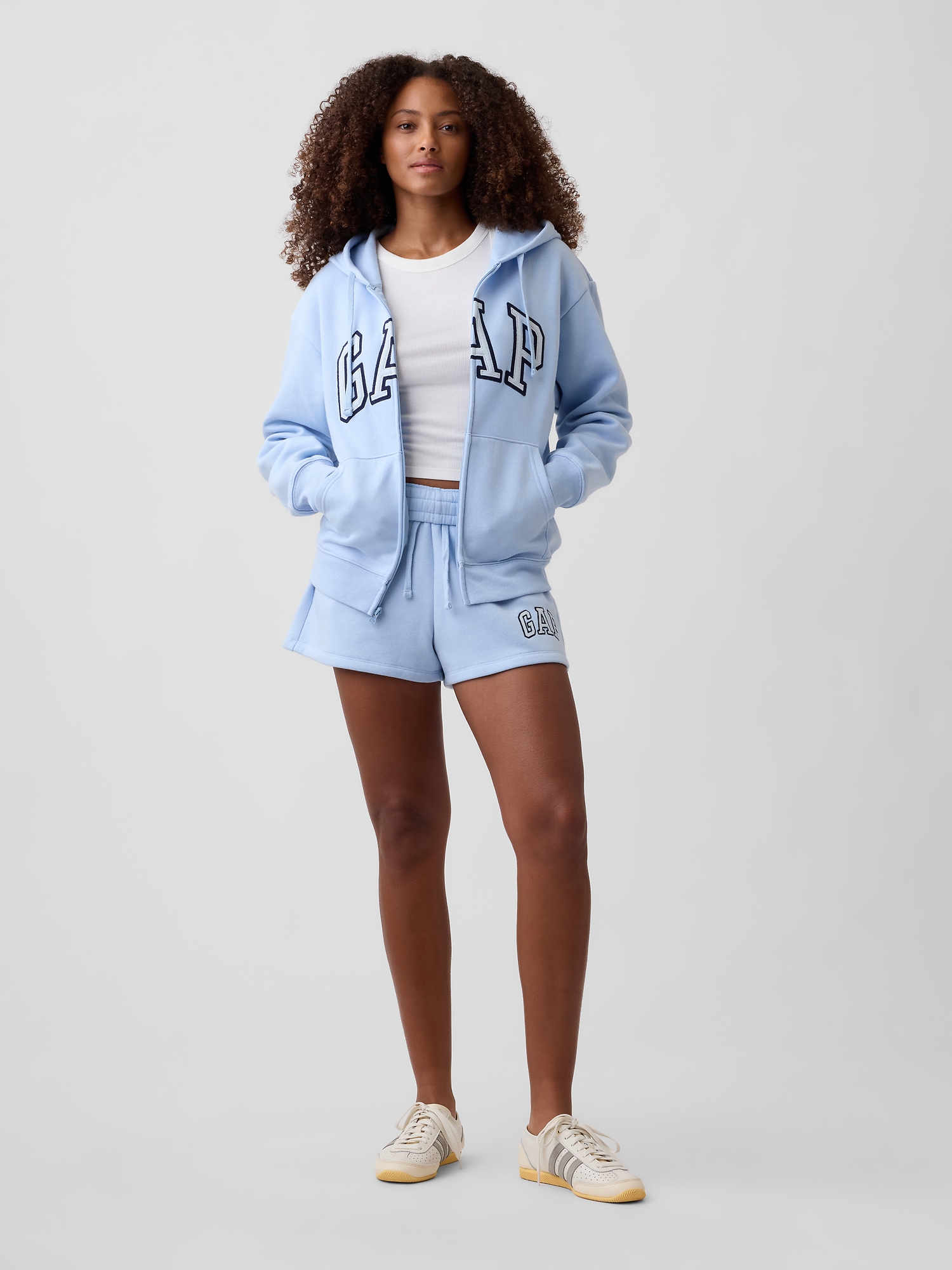 Relaxed Gap Logo Zip Hoodie | Gap Factory