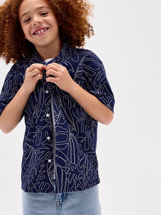 Image number 4 showing, Kids Textured Vacay Shirt