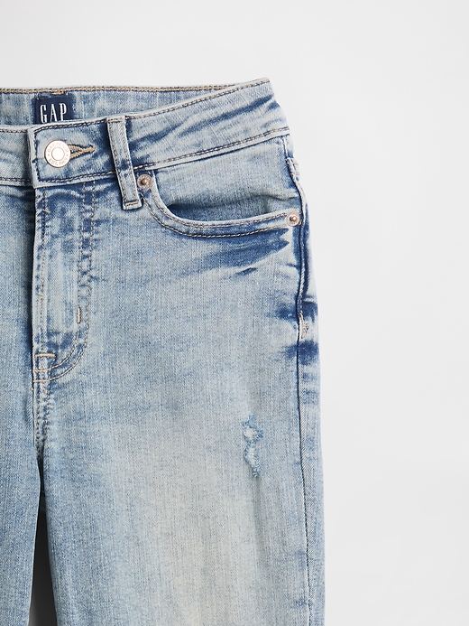 L'image numéro 3 présente Jean évasé années 70 à taille haute pour Enfant